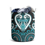 Aotearoa Tapuika Laundry Basket Maori Tribal Pattern