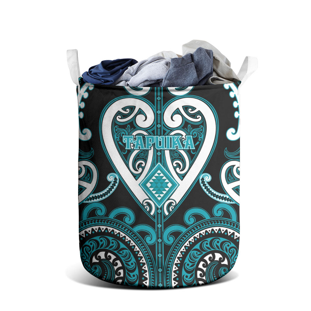 Aotearoa Tapuika Laundry Basket Maori Tribal Pattern