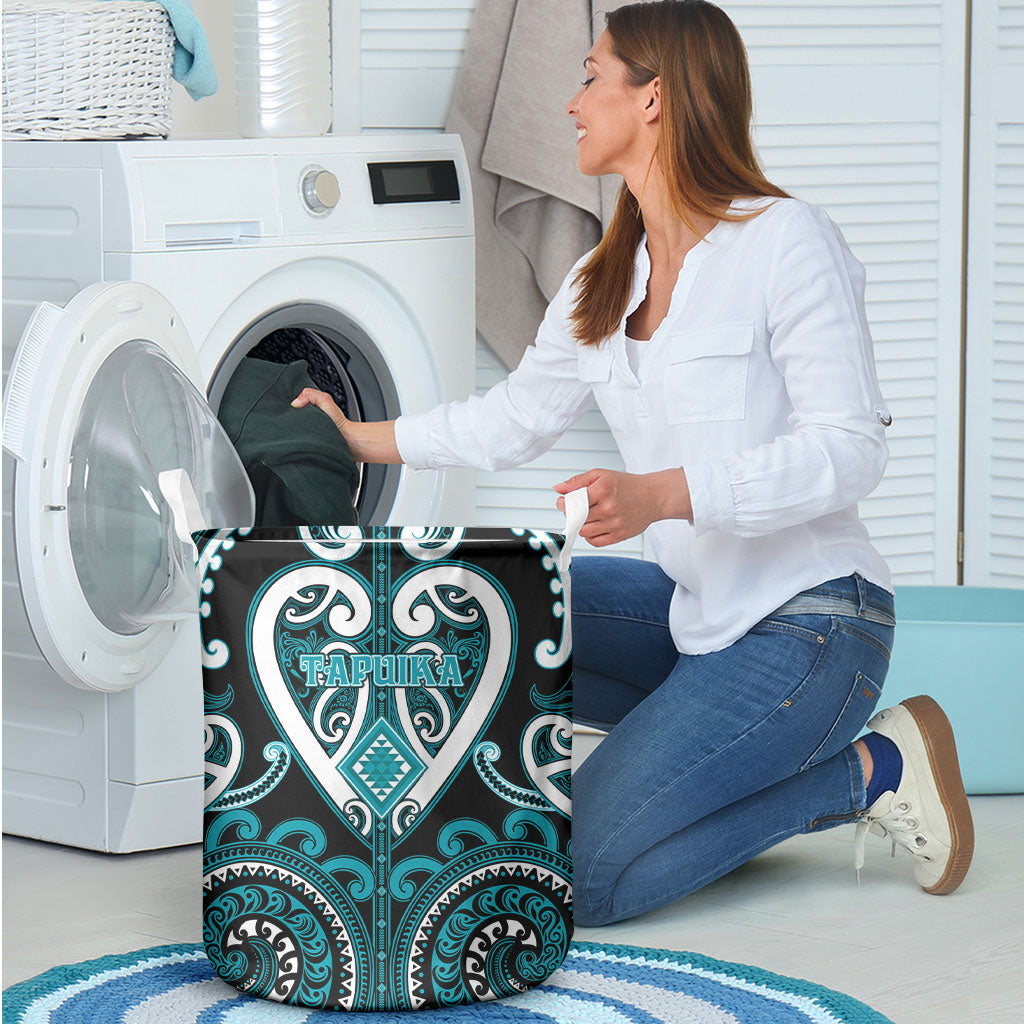 Aotearoa Tapuika Laundry Basket Maori Tribal Pattern