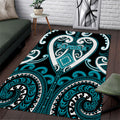 Aotearoa Tapuika Area Rug Maori Tribal Pattern
