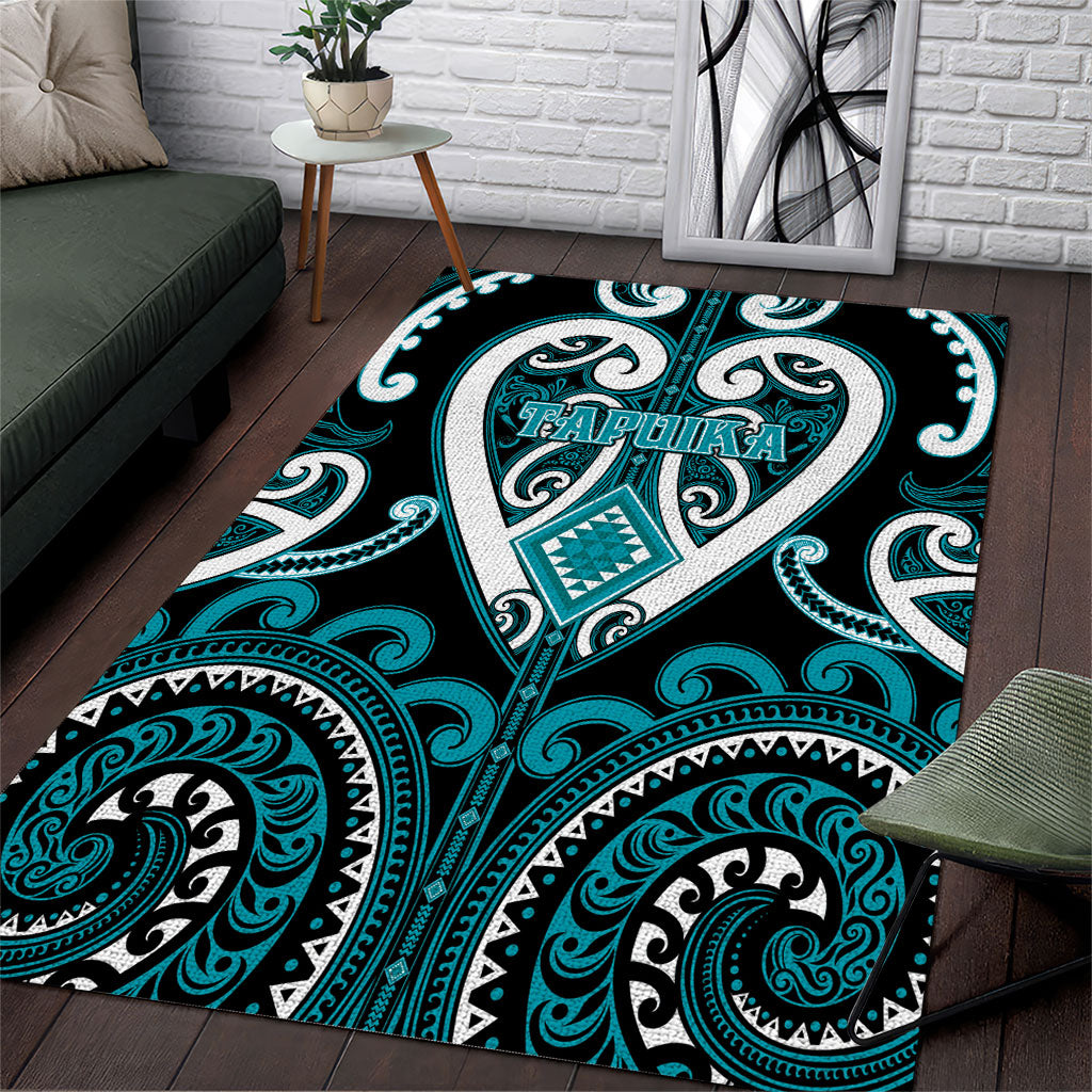 Aotearoa Tapuika Area Rug Maori Tribal Pattern