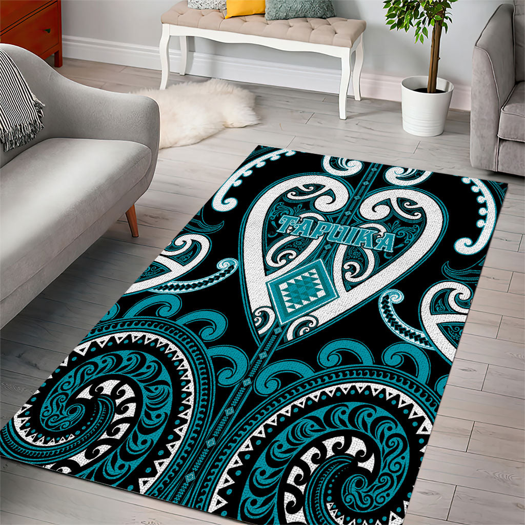 Aotearoa Tapuika Area Rug Maori Tribal Pattern