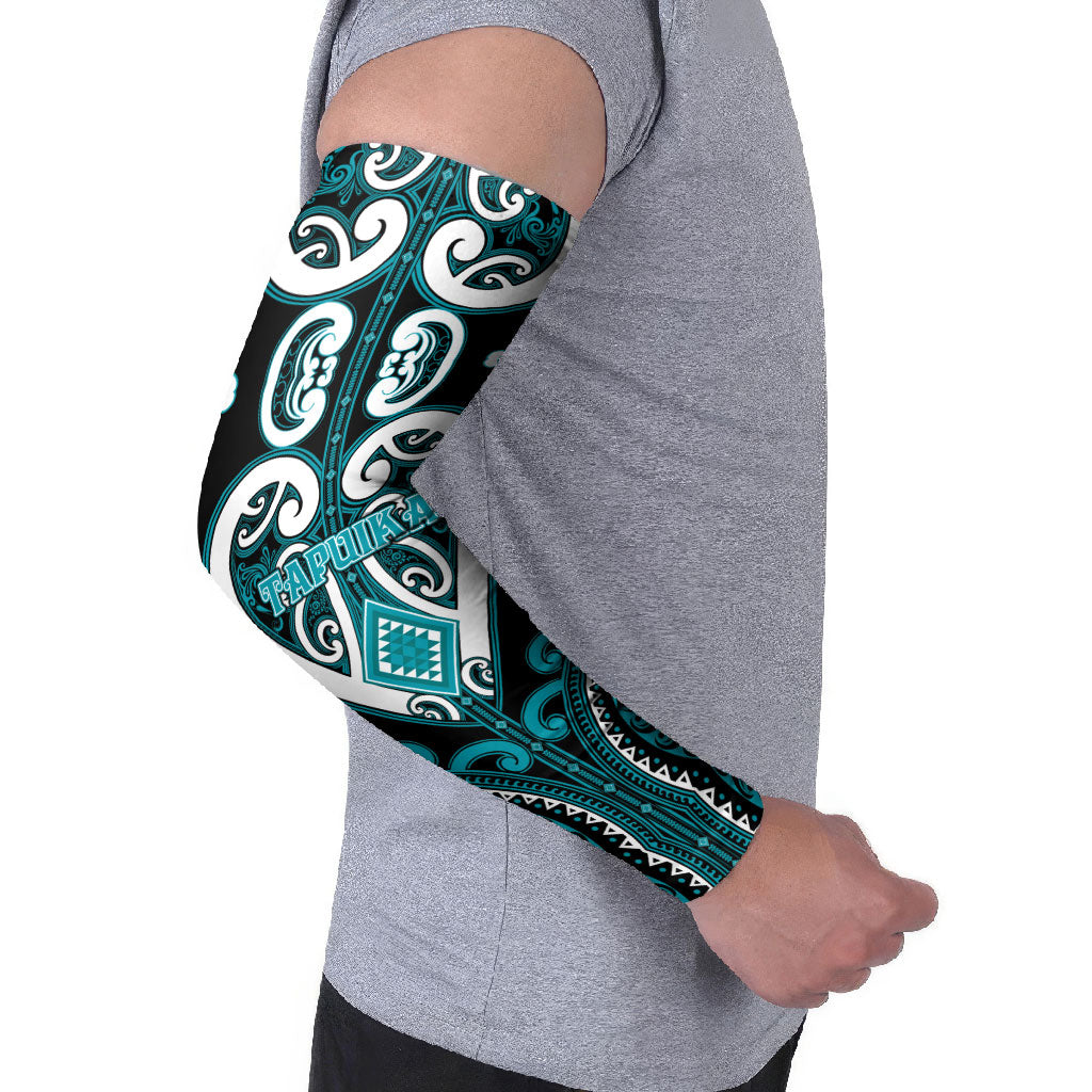 Custom Aotearoa Tapuika Arm Sleeves Maori Tribal Pattern