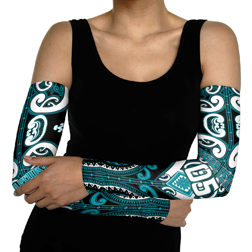 Custom Aotearoa Tapuika Arm Sleeves Maori Tribal Pattern