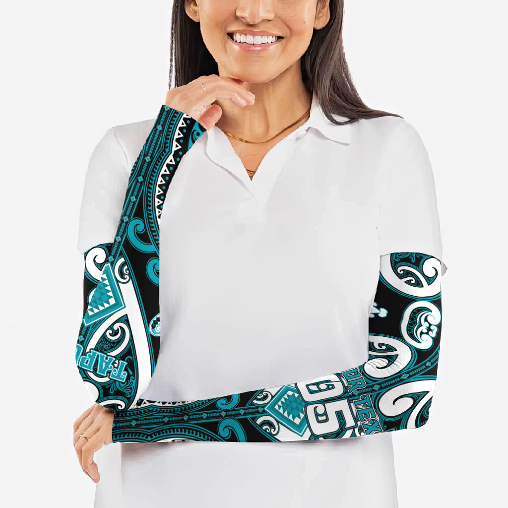 Custom Aotearoa Tapuika Arm Sleeves Maori Tribal Pattern