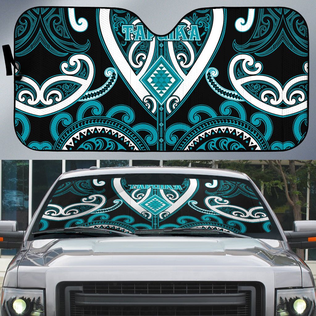 Aotearoa Tapuika Auto Sun Shade Maori Tribal Pattern