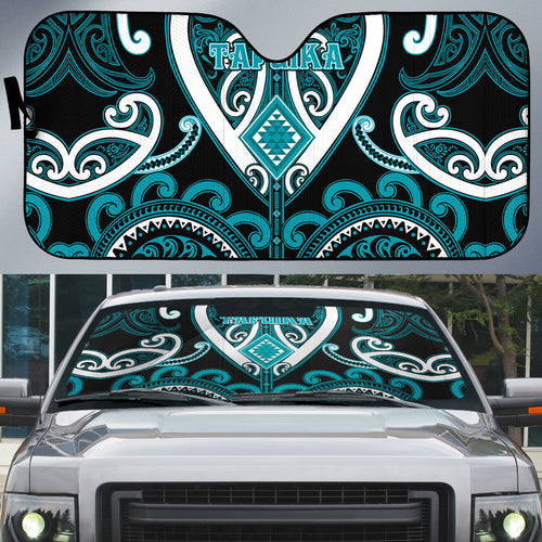 Aotearoa Tapuika Auto Sun Shade Maori Tribal Pattern