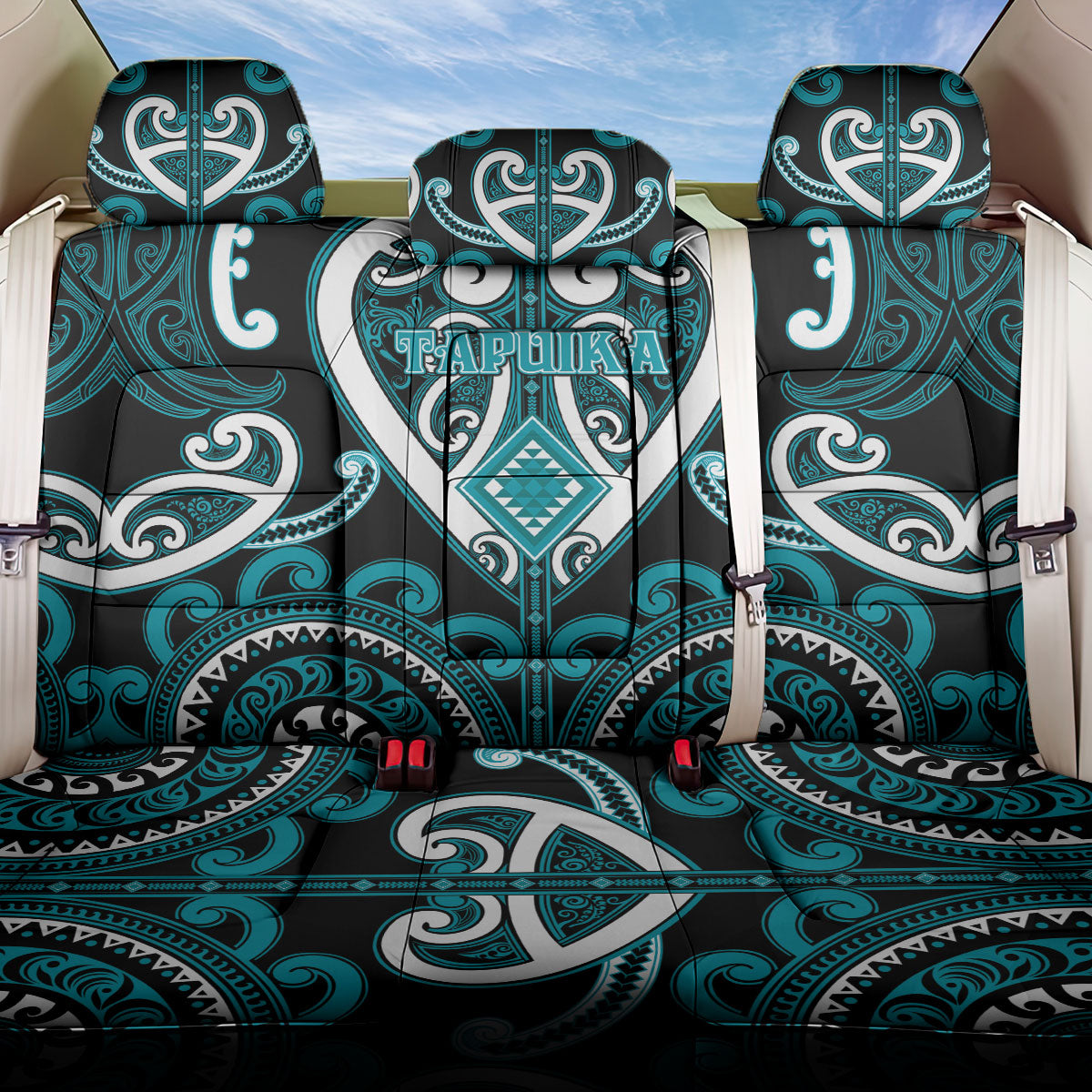 Aotearoa Tapuika Back Car Seat Cover Maori Tribal Pattern