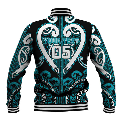 Custom Aotearoa Tapuika Baseball Jacket Maori Tribal Pattern