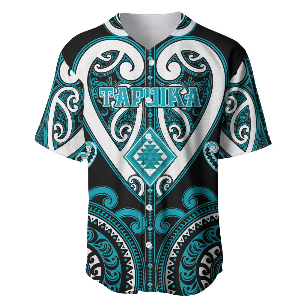 Custom Aotearoa Tapuika Baseball Jersey Maori Tribal Pattern