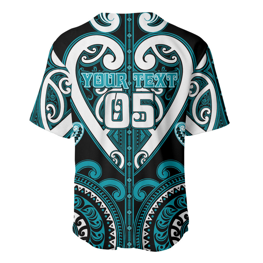 Custom Aotearoa Tapuika Baseball Jersey Maori Tribal Pattern