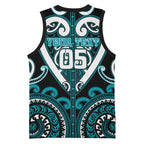 Custom Aotearoa Tapuika Basketball Jersey Maori Tribal Pattern