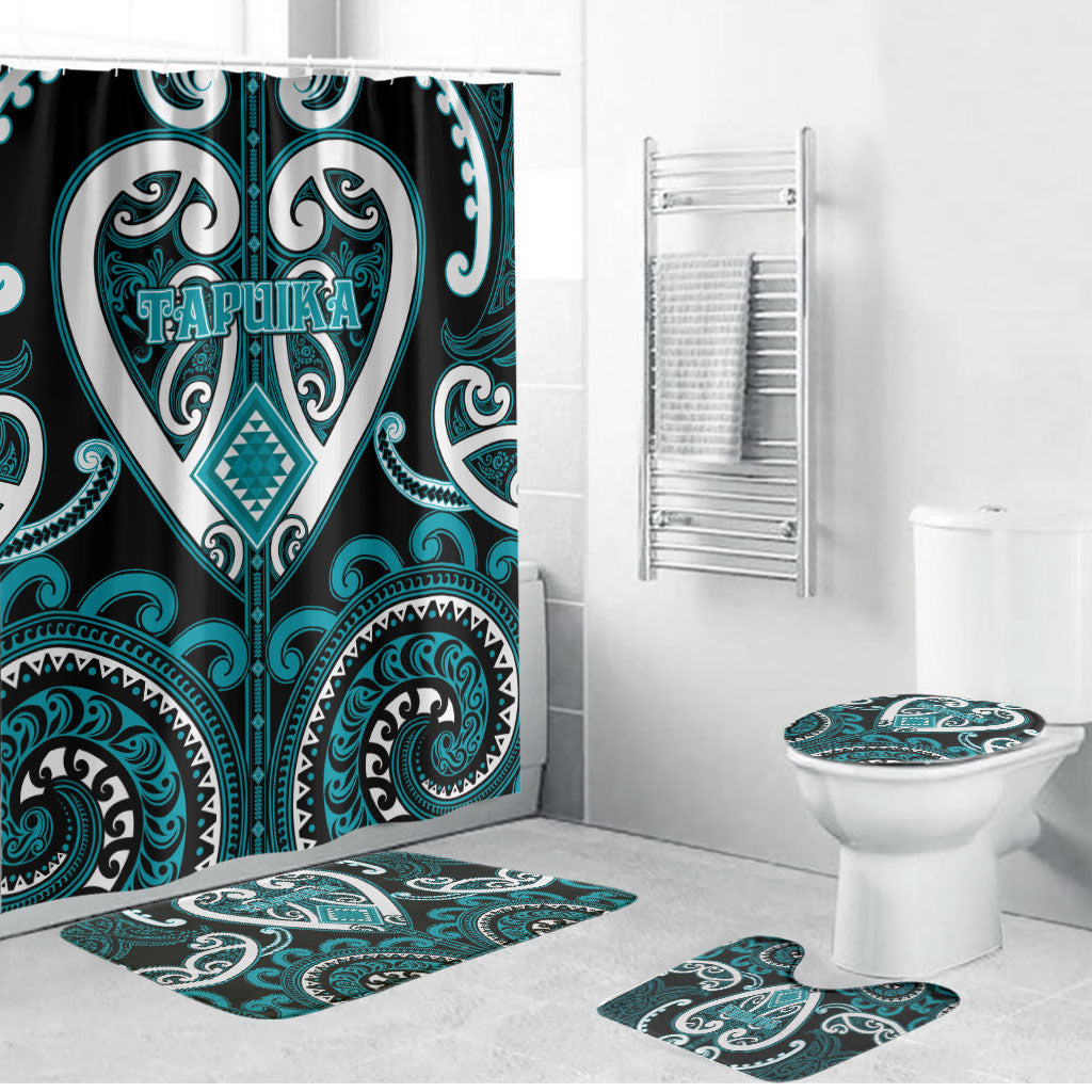 Aotearoa Tapuika Bathroom Set Maori Tribal Pattern