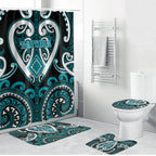 Aotearoa Tapuika Bathroom Set Maori Tribal Pattern