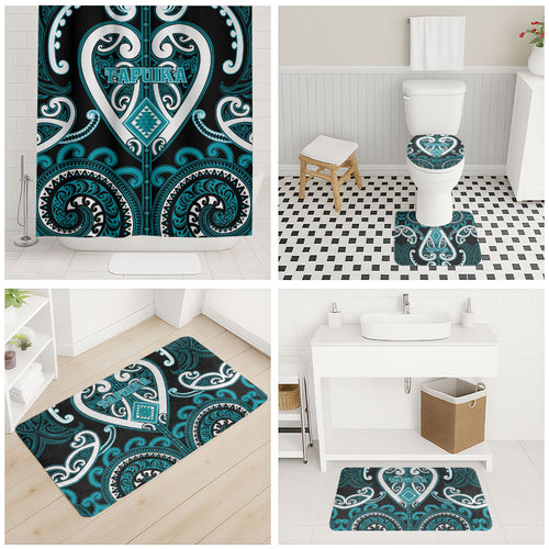 Aotearoa Tapuika Bathroom Set Maori Tribal Pattern