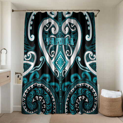 Aotearoa Tapuika Bathroom Set Maori Tribal Pattern