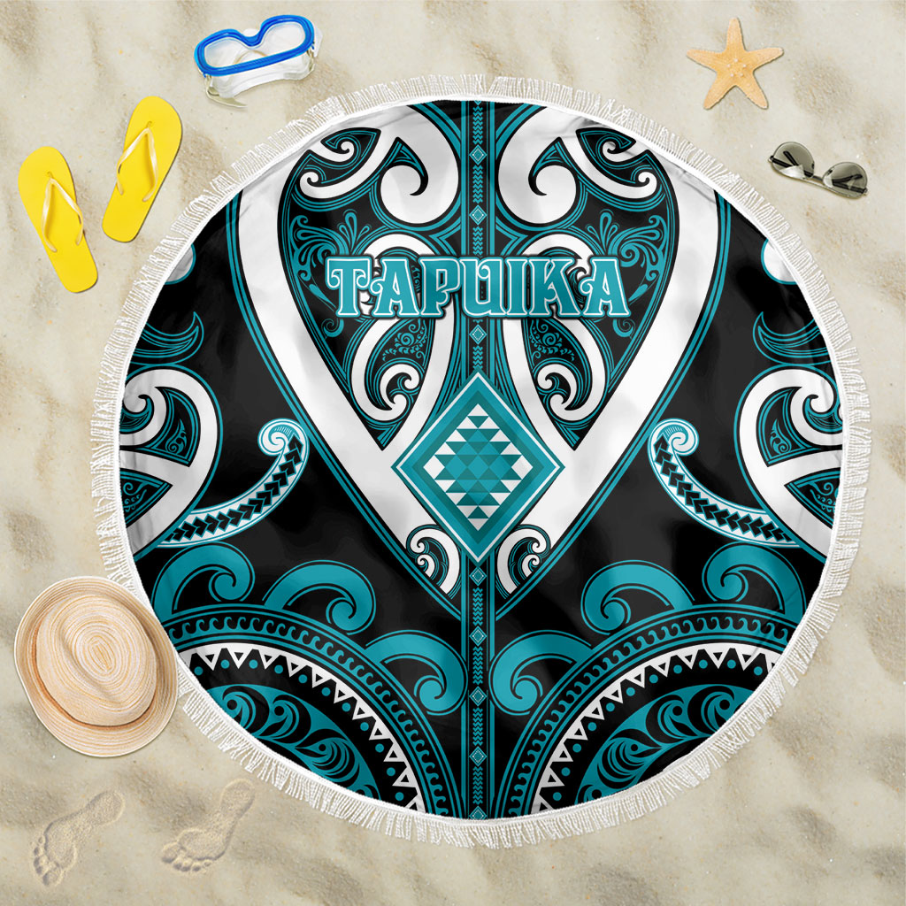 Aotearoa Tapuika Beach Blanket Maori Tribal Pattern