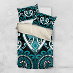Aotearoa Tapuika Bedding Set Maori Tribal Pattern
