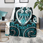 Aotearoa Tapuika Blanket Maori Tribal Pattern