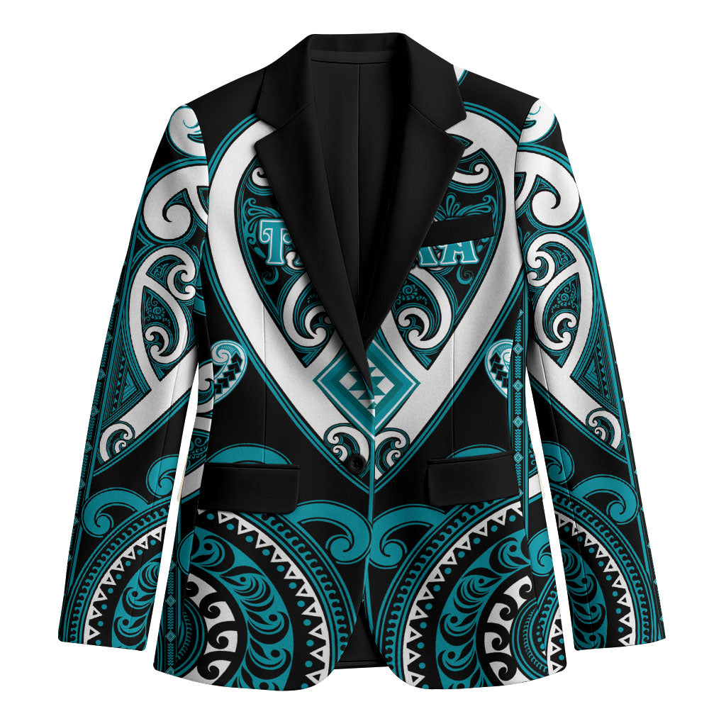 Custom Aotearoa Tapuika Blazer Maori Tribal Pattern
