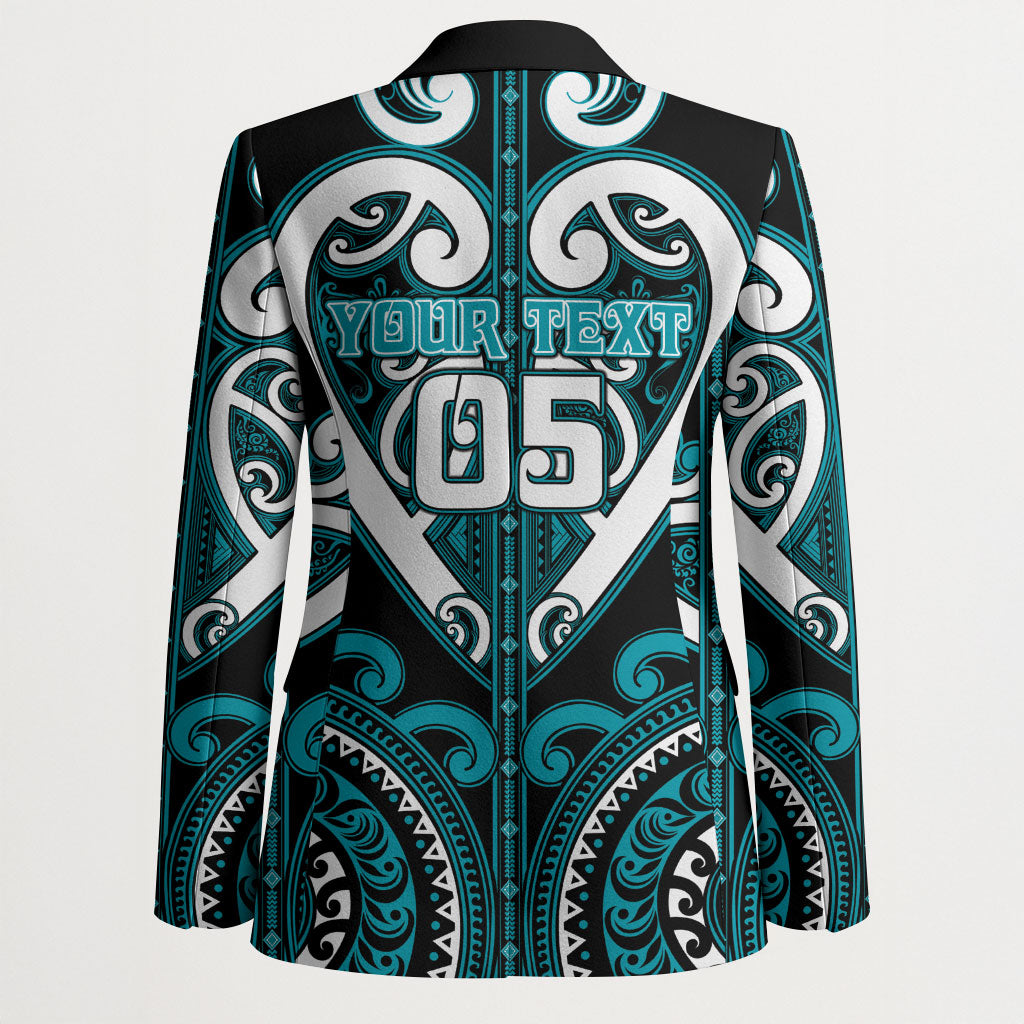 Custom Aotearoa Tapuika Blazer Maori Tribal Pattern