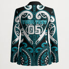 Custom Aotearoa Tapuika Blazer Maori Tribal Pattern