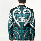 Custom Aotearoa Tapuika Blazer Maori Tribal Pattern