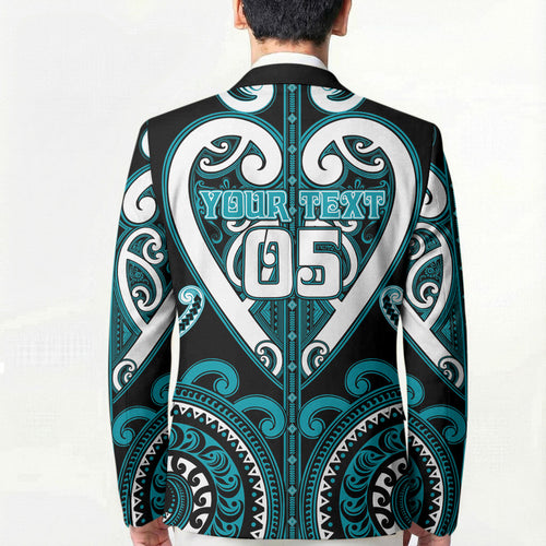Custom Aotearoa Tapuika Blazer Maori Tribal Pattern