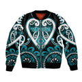 Custom Aotearoa Tapuika Bomber Jacket Maori Tribal Pattern