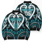 Custom Aotearoa Tapuika Bomber Puffer Jacket Maori Tribal Pattern