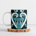 Custom Aotearoa Tapuika Ceramic Mug Maori Tribal Pattern