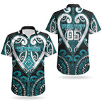 Custom Aotearoa Tapuika Couples Matching Puletasi and Hawaiian Shirt Maori Tribal Pattern