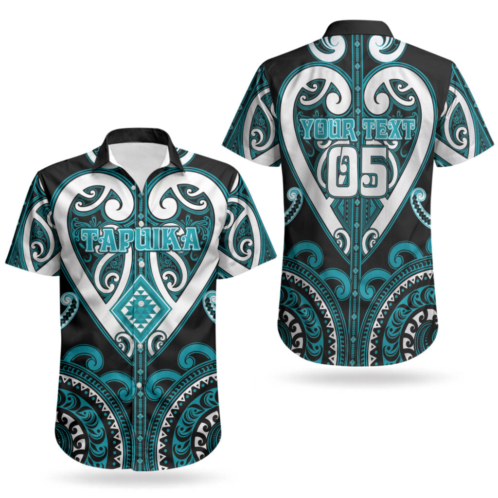 Custom Aotearoa Tapuika Couples Matching Puletasi and Hawaiian Shirt Maori Tribal Pattern