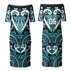 Custom Aotearoa Tapuika Couples Matching Puletasi and Long Sleeve Button Shirt Maori Tribal Pattern