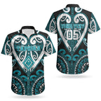 Custom Aotearoa Tapuika Couples Matching Short Sleeve Bodycon Dress and Hawaiian Shirt Maori Tribal Pattern