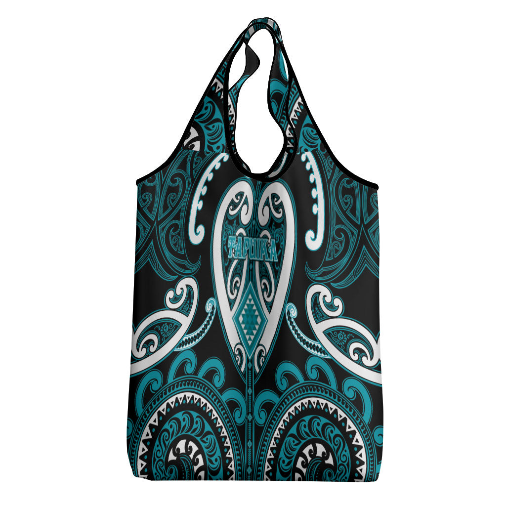 Aotearoa Tapuika Grocery Bag Maori Tribal Pattern