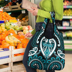 Aotearoa Tapuika Grocery Bag Maori Tribal Pattern