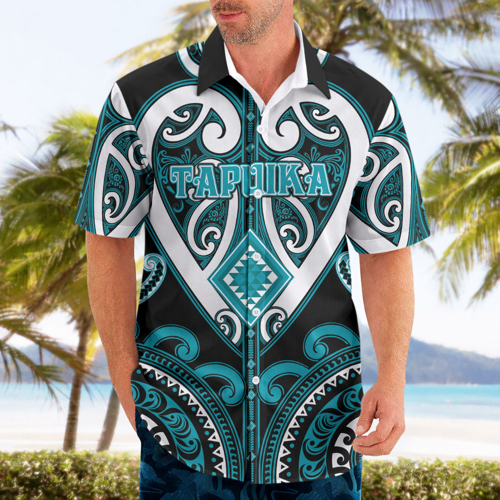 Custom Aotearoa Tapuika Hawaiian Shirt Maori Tribal Pattern