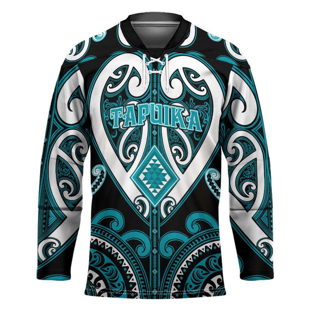 Custom Aotearoa Tapuika Hockey Jersey Maori Tribal Pattern