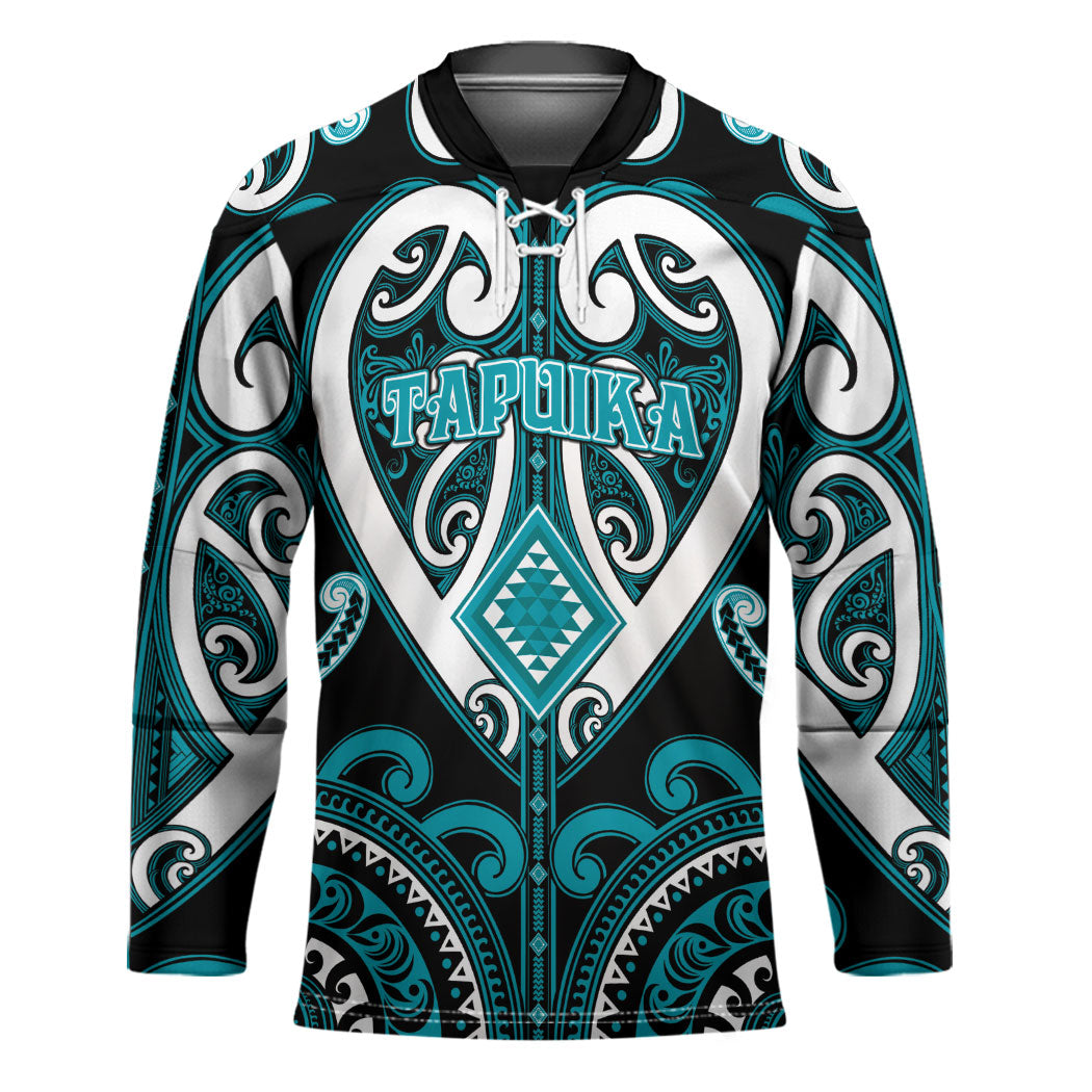 Custom Aotearoa Tapuika Hockey Jersey Maori Tribal Pattern