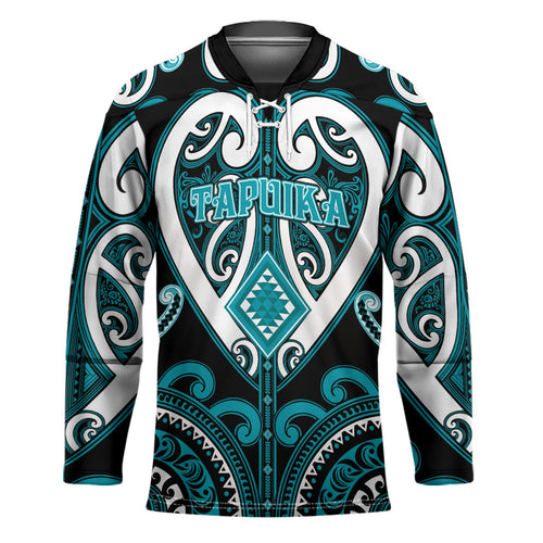 Custom Aotearoa Tapuika Hockey Jersey Maori Tribal Pattern
