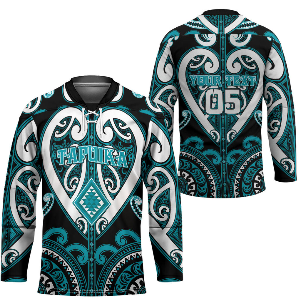 Custom Aotearoa Tapuika Hockey Jersey Maori Tribal Pattern