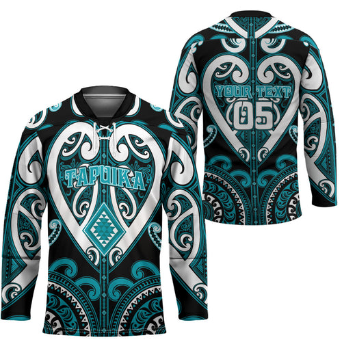 Custom Aotearoa Tapuika Hockey Jersey Maori Tribal Pattern