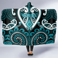 Aotearoa Tapuika Hooded Blanket Maori Tribal Pattern