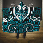 Aotearoa Tapuika Hooded Blanket Maori Tribal Pattern