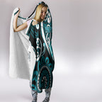 Aotearoa Tapuika Hooded Blanket Maori Tribal Pattern