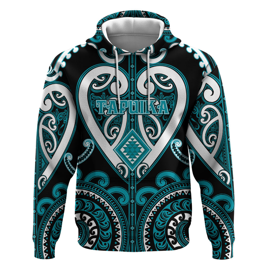 Custom Aotearoa Tapuika Hoodie Maori Tribal Pattern