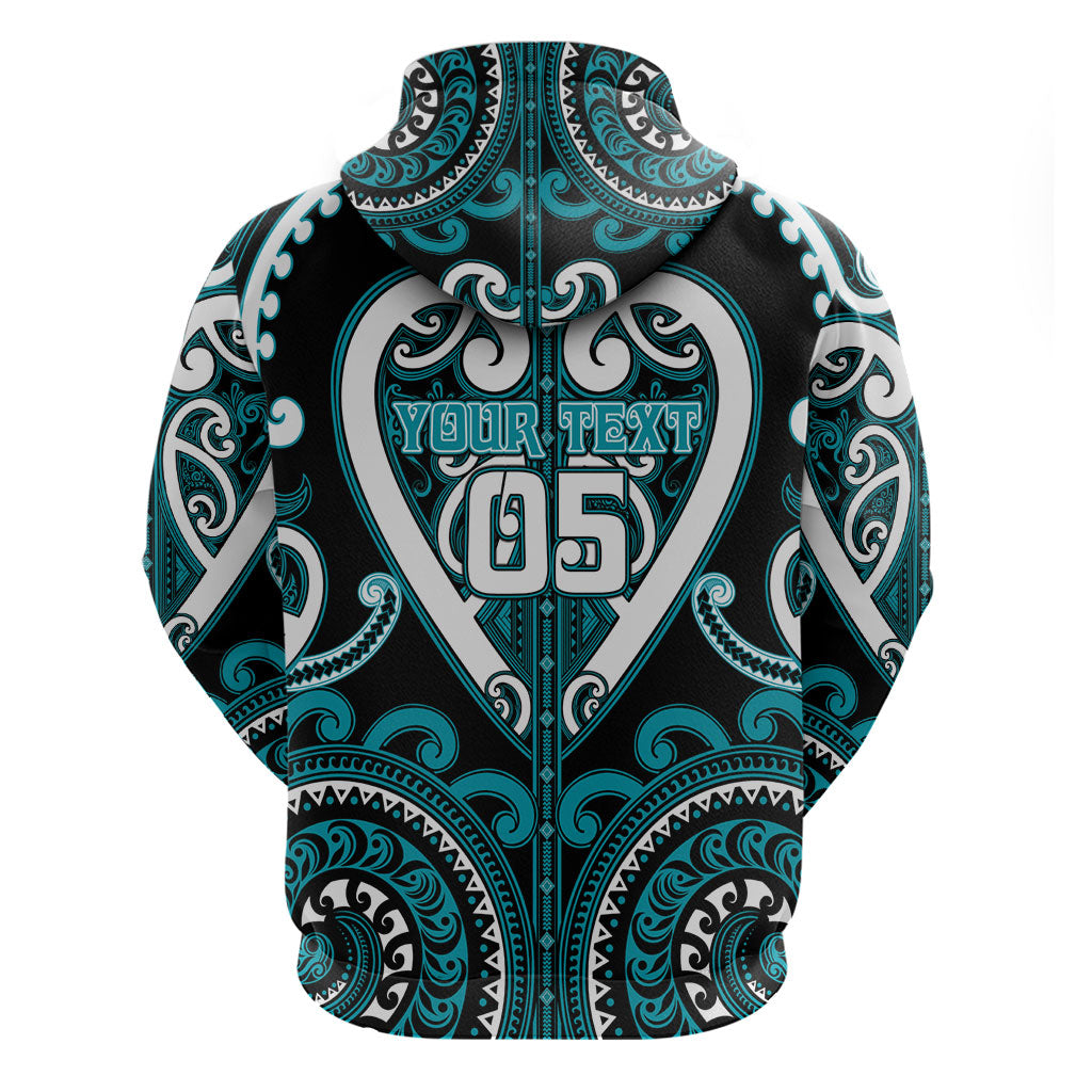 Custom Aotearoa Tapuika Hoodie Maori Tribal Pattern