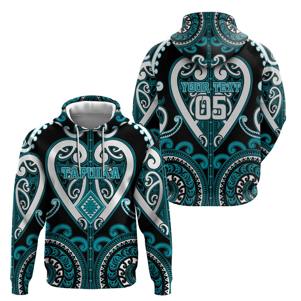 Custom Aotearoa Tapuika Hoodie Maori Tribal Pattern