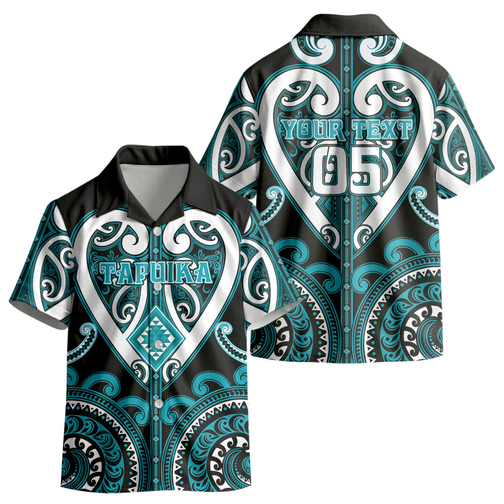 Custom Aotearoa Tapuika Kid Hawaiian Shirt Maori Tribal Pattern